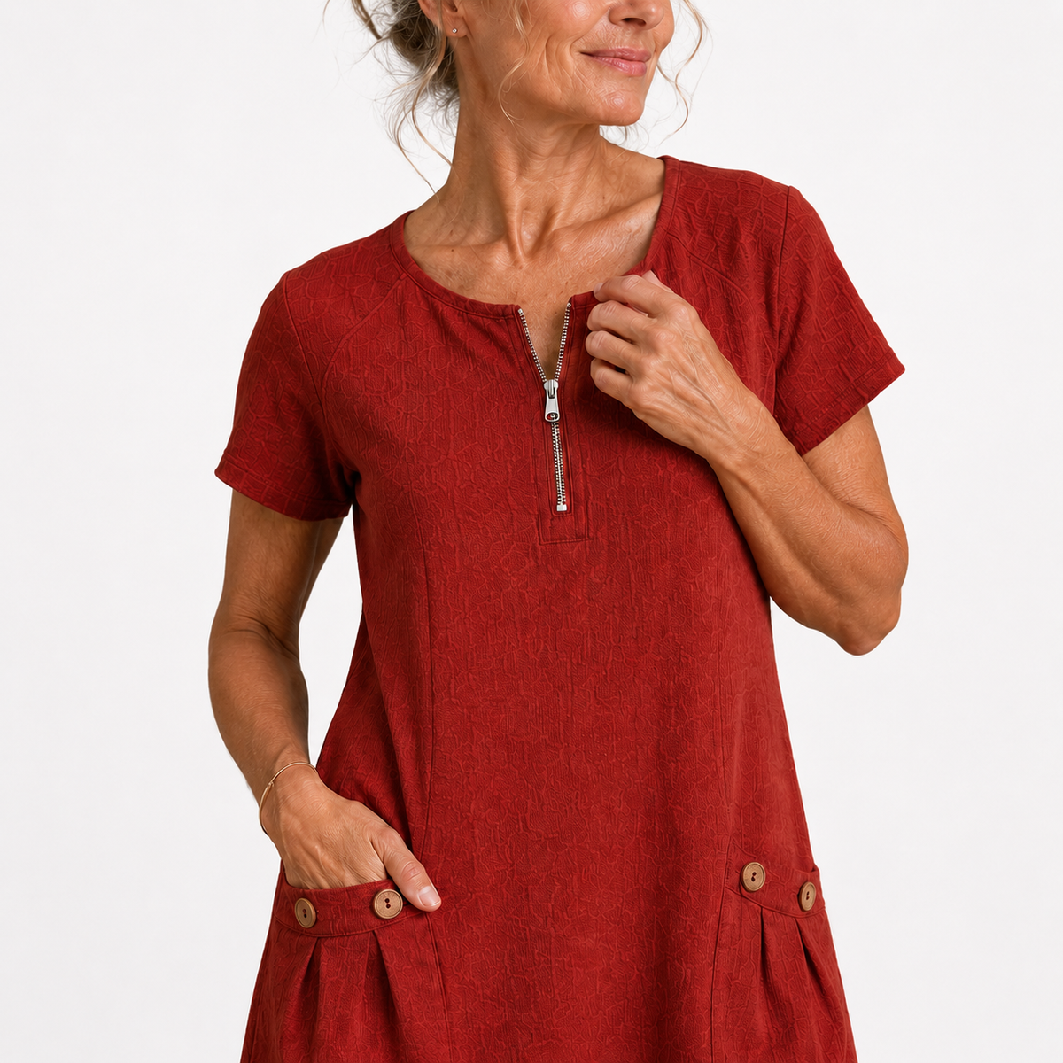 Elise - Casual Cotton Linen Dress