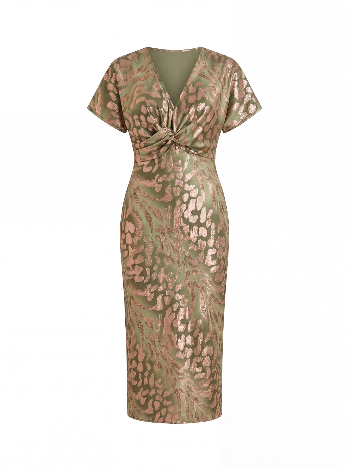 Stella - Copper Midi Dress