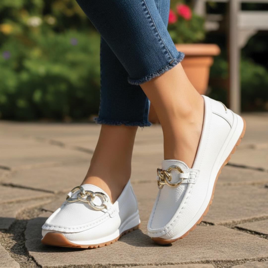 Ellie - Flat Buckle Loafers