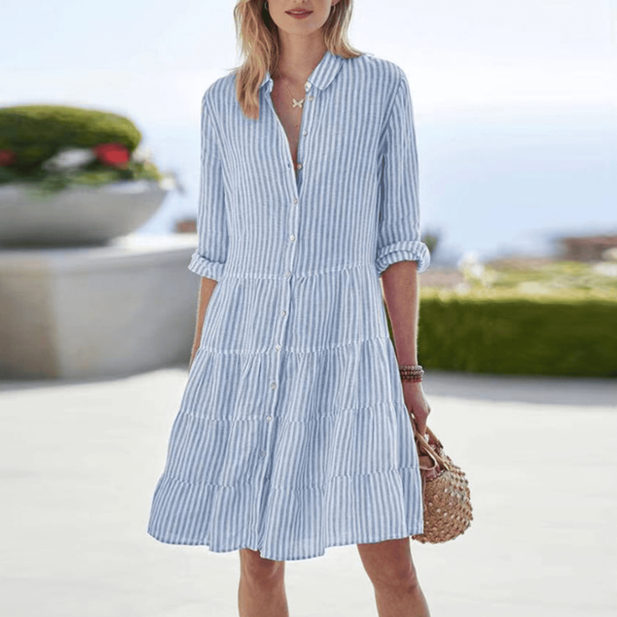 Anna – Striped Summer Dress